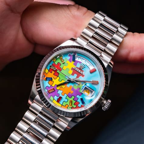 rolex puzzle watch for sale|rolex puzzle day date price.